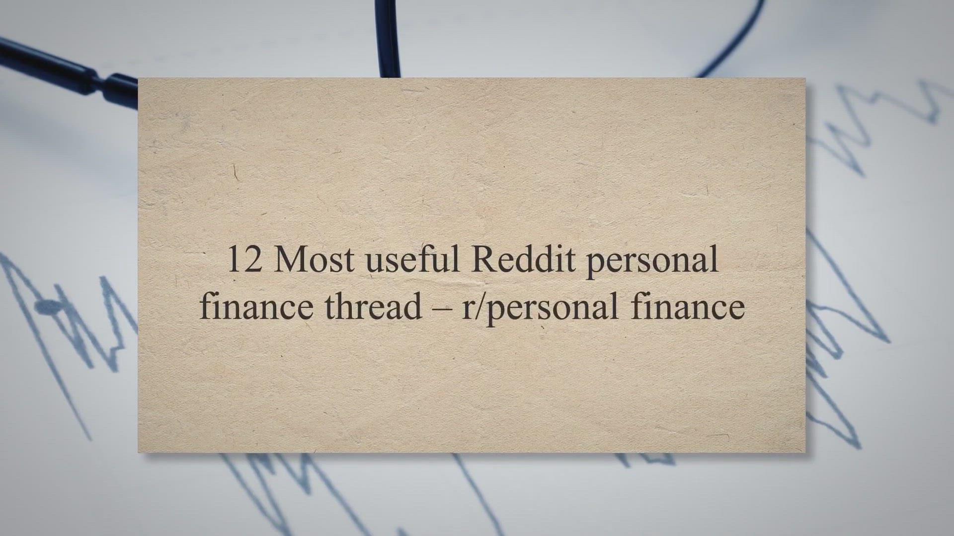 'Video thumbnail for 12 Most useful Reddit personal finance thread – r/personal finance'